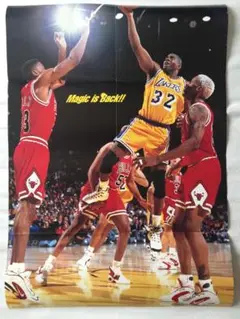 Magic Johnson Los Angeles Lakers ポスター