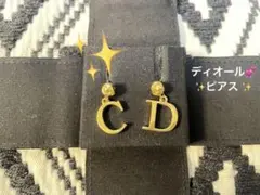 希少品 ディオール Dior CDロゴ モチーフ シルバー ピアス