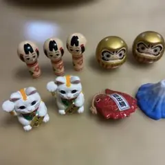 ガチャ縁起物置物セット