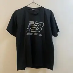 K1124 ニューバランス 半袖スポーツウェアTシャツ ブラック メンズ M