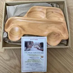 木製プレート、スプーン付