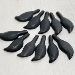 cR032/SALE！天然石◇ジェット　個性的な形　11個
