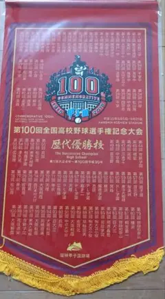 2018年第100回全国高校野球選手権記念大会 歴代優勝校　ペナント