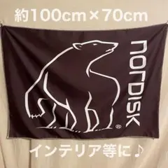 約100cm×70cm バナーフラッグタペストリー Nordisノルディスク 黒