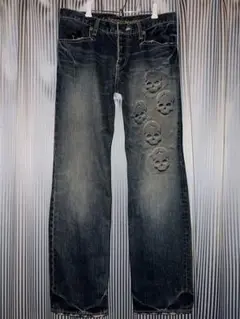 00s skull denim archive japanese label