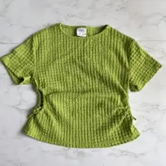 110 120サイズ　ZARA kids グリーン　Tシャツ　半袖トップス