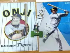 【未使用】阪神タイガース オンジメモスタンド クリアファイル 計３点