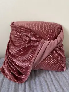 ドット柄ベルベットクッションカバー 45cm