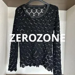 ZEROZONE 長袖サマーニット　未使用美品　黒