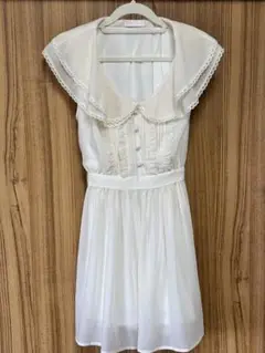 hyphen world gallery ノースリーブワンピース ホワイト