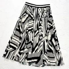 ✨美品✨アドーア ジオメバイヤスプリントスカート プリーツ 総柄 ロング