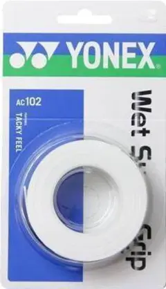 ヨネックス　ウェットスーパーグリップ AC102 ホワイト ／〠m