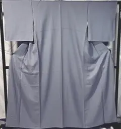 C750正絹 寿光織 色無地 一つ縫い紋 花柄地模様 未使用しつけ付極美品 着物