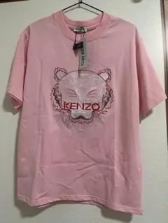 KENZO トラ刺繍 ピンク Tシャツ
