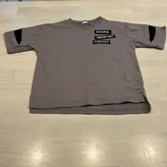 グレー Tシャツ プリントデザイン 120cm