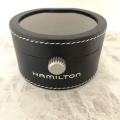 美品　Hamilton ブラックレザー時計ケース　ハミルトン