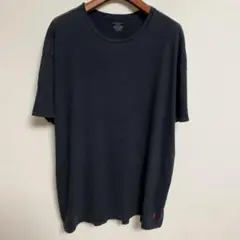 POLO RALPH LAUREN ブラック Tシャツ 赤い刺繍ロゴ 2XL