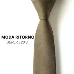 未使用 MODA RITORNO イタリア製 生地 ウール ネクタイ　ナロータイ