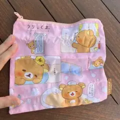 あなたのそばにリラックマ ガチャガチャ ポーチ ピンク リラックマ