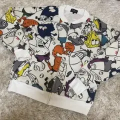 *パーリーゲイツ スポンジボブ ダブルジップ オールスタープリント パーカー