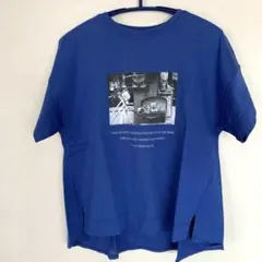 C'EST NOUVEAU 青 半袖Tシャツ　お値下げ^_^