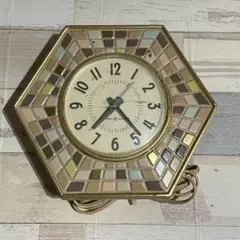 ゼネラルエレクトリック　USA製　時計　アメリカン雑貨　六角形 General Electric Vintage Wall clock ゼネラルエレクトリック