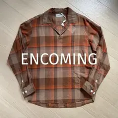 【タグ付】ENCOMING インカミング プルオーバー チェックシャツ M 美品