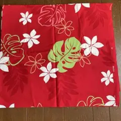 ハワイ柄布地　赤系