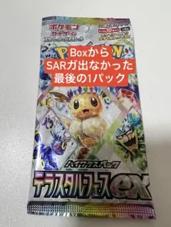 テラスタルフェスex バラパック ラスト1パック　ポケモンカード