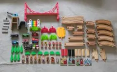 BRIO Imaginarium　IKEA　木製鉄道レールセット 付属品多数