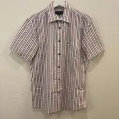 joseph abboud 半袖シャツ　ストライプ　Mサイズ