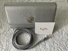 美品✨ケイミー　kaymeショルダーバッグ　ウォレット　シルバー