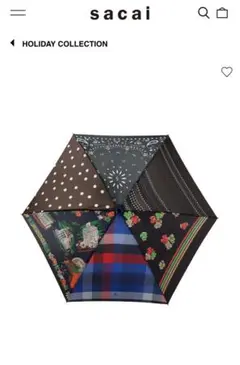 sacai zantan 2021　ホリデーコレクション　折り畳み傘 sacai - サカイ Zantan Umbrella ホリデーコレクションザンタン