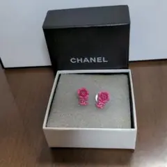 お値下げレア❤ヴィンテージ☆シャネル★CHANEL☆カメリアピアス☆ピンク★美品