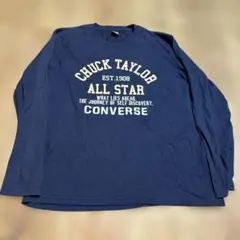 CONVERSE ロングスリーブTシャツ ネイビー　SIZE LL