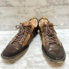 【美品】キャサリンハムネット 24.5㎝ レザースニーカー 日本製 ブラウン