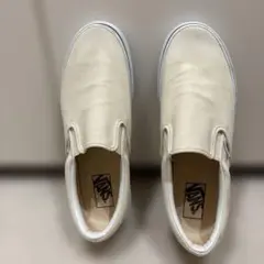 VANS スリッポン アイボリー キャンバス
