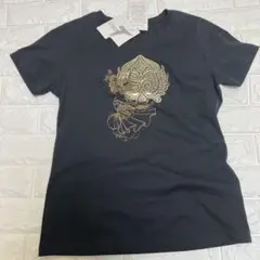 Chacott【未使用タグ付き】ベリーダンス　Tシャツ　M ブラック&ゴールド
