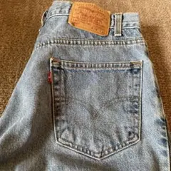00s Levi's リーバイス550W34アイスブルールーズテーパードゆるダボ