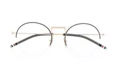 Thom Browne Eyewear ハーフリム ラウンド眼鏡フレーム