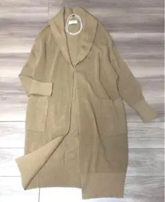 美品　スローブイエナ コーディガン　カーディガン　秋　ニット　ベージュ