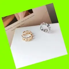 ❤❤新品❤❤☆即日発送☆2個セット☆韓国ペアリングゴールドシルバー指輪