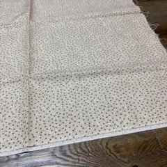 未使用 コットン生地 星柄 スター柄 ベージュ系 巾110x102 手芸 綿