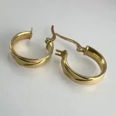 スタージュエリー K18 フープピアス