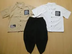 ３枚セット【上Ｍ/下Ｓ】メンズ サマー シャツ サニエルパンツ アラジンパンツ