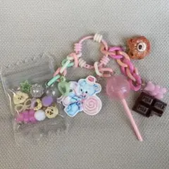 じゃらじゃらキーホルダー　キャンディバッグキーホルダー②
