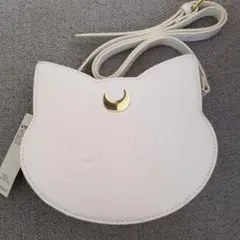 セーラームーン 猫型ポシェット ホワイト　未使用、難あり