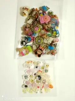 SALE アクリルパーツ 1～2cm 100個 まとめ売り