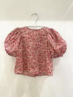 zarakids パフスリーブ　トップス　花柄