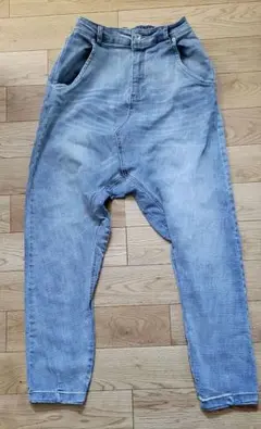 アンティカ　サルエルデニム　M/L